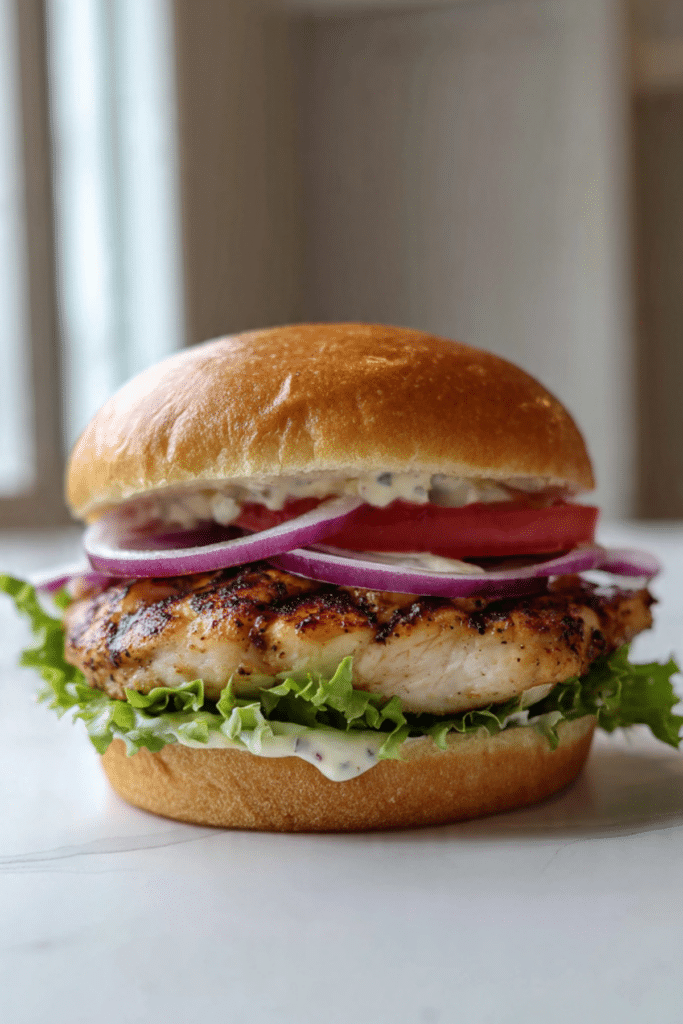 Crispy Chicken Caesar Burger