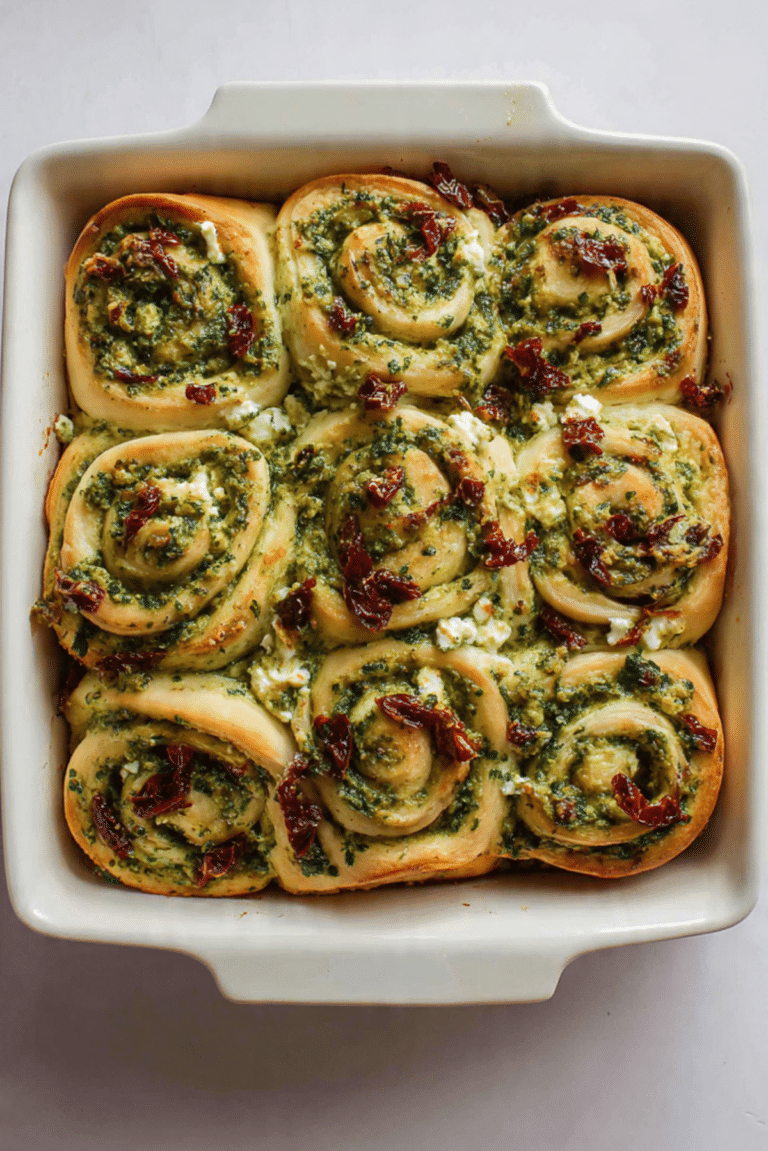 Pesto and Feta Rolls