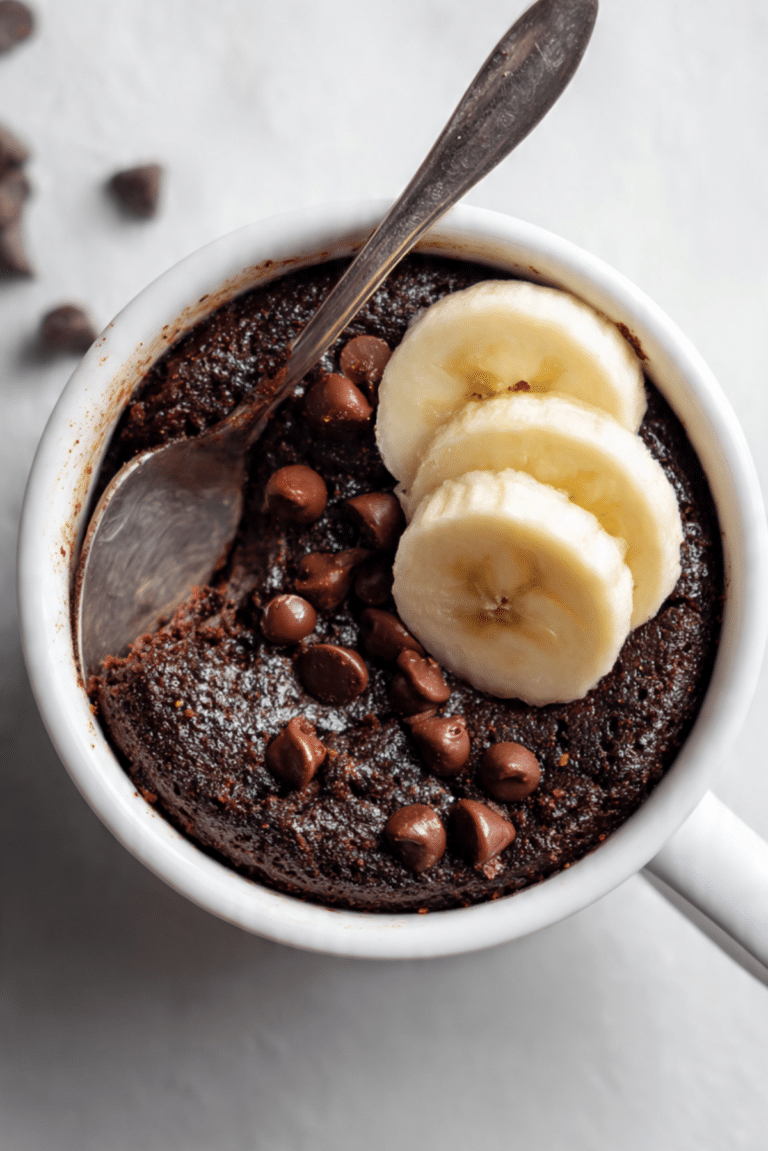 Chocolate Banana Mug Cake