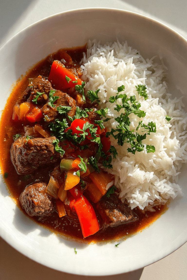 Beef Stew with Rice