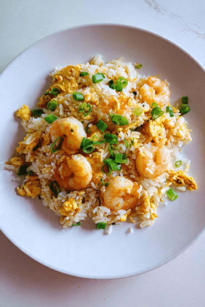 Prawn Chiffon Egg Rice