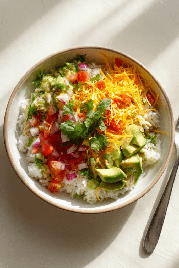 Zesty Verde Chicken Rice Bowls