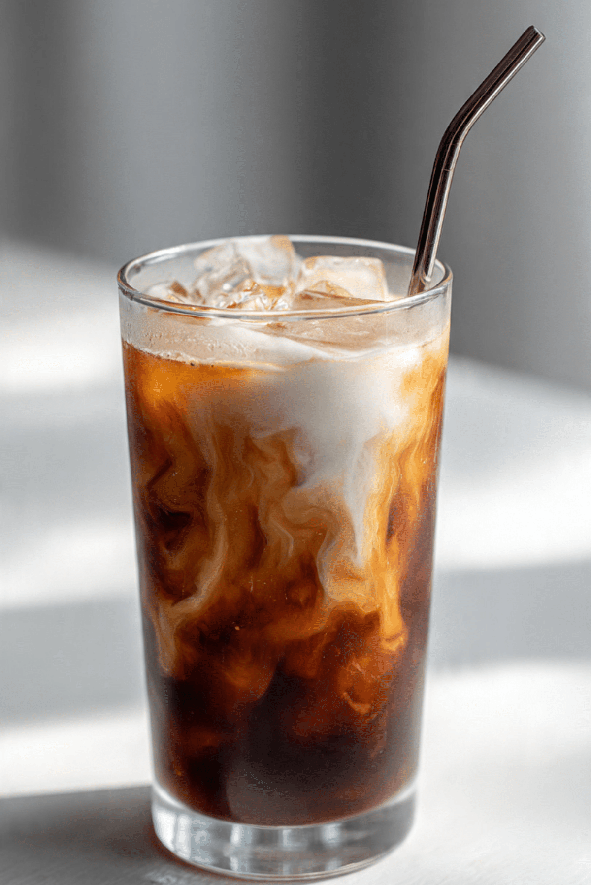 Iced Maple Brown Sugar Shaken Espresso with Cream & Cinnamon
