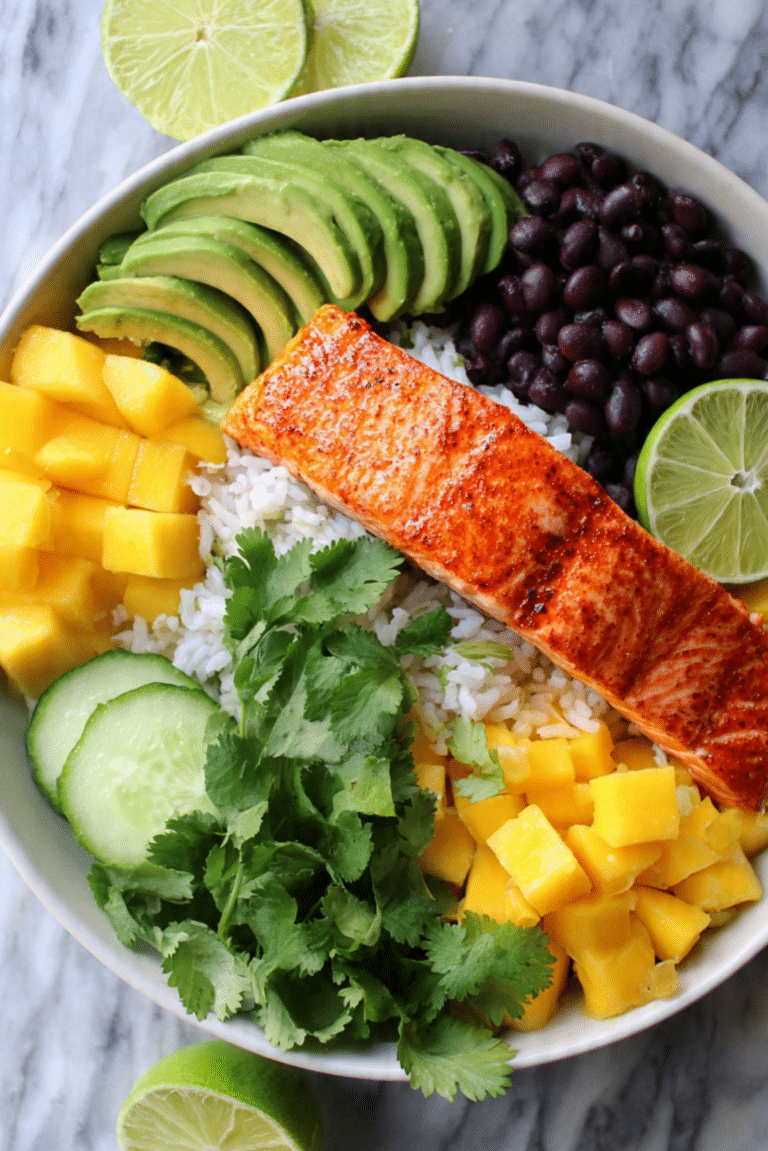 Tropical Salmon Bowls Recipe