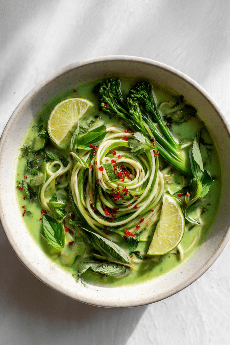 Green Noodle Soup