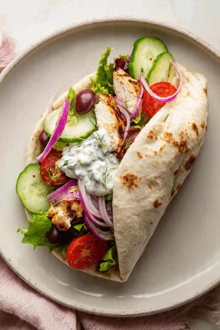 Mediterranean Chicken Bowl Wrap