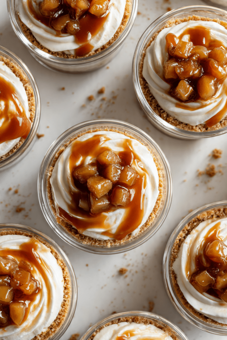 Caramel Apple Cake Cups