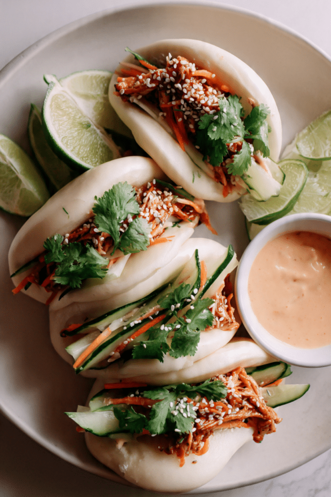 Gochujang Chicken Steamed Buns