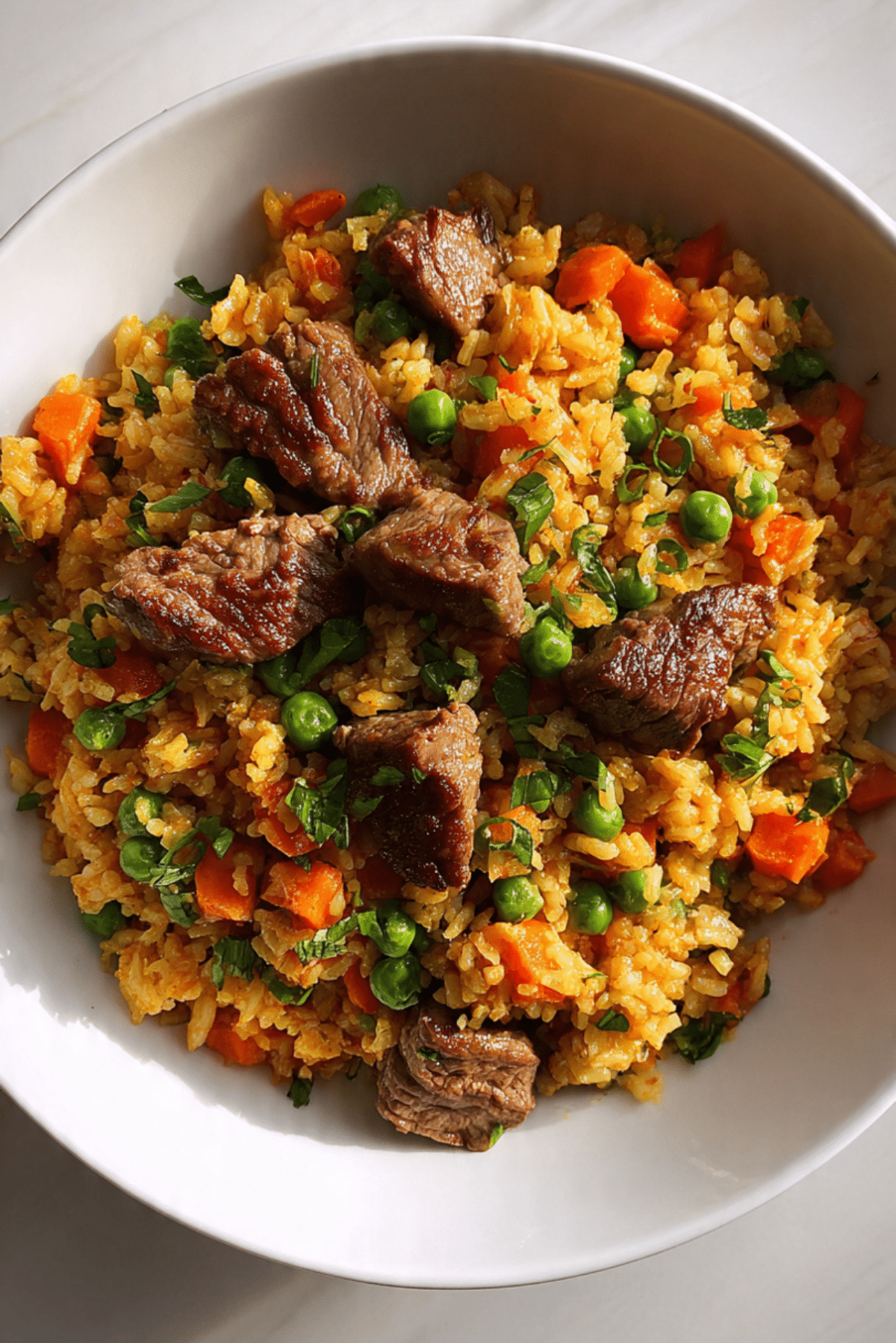 Garlic Steak Fried Rice