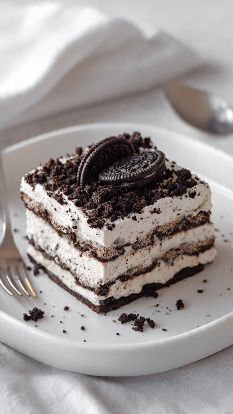 No Bake Oreo Icebox Cake