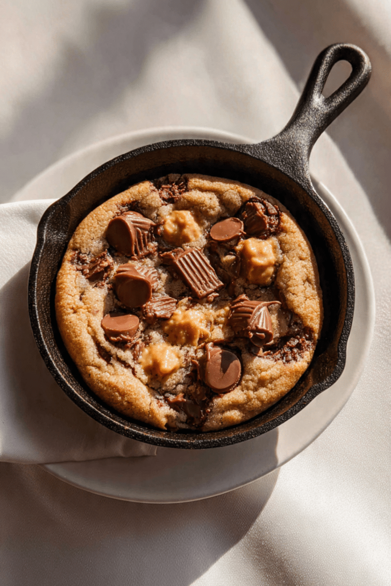 Mini Reese’s Skillet Cookie