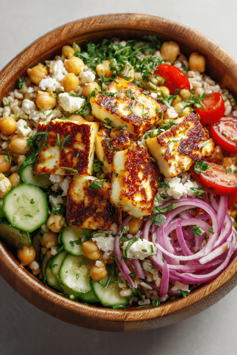 Halloumi Grain Salad