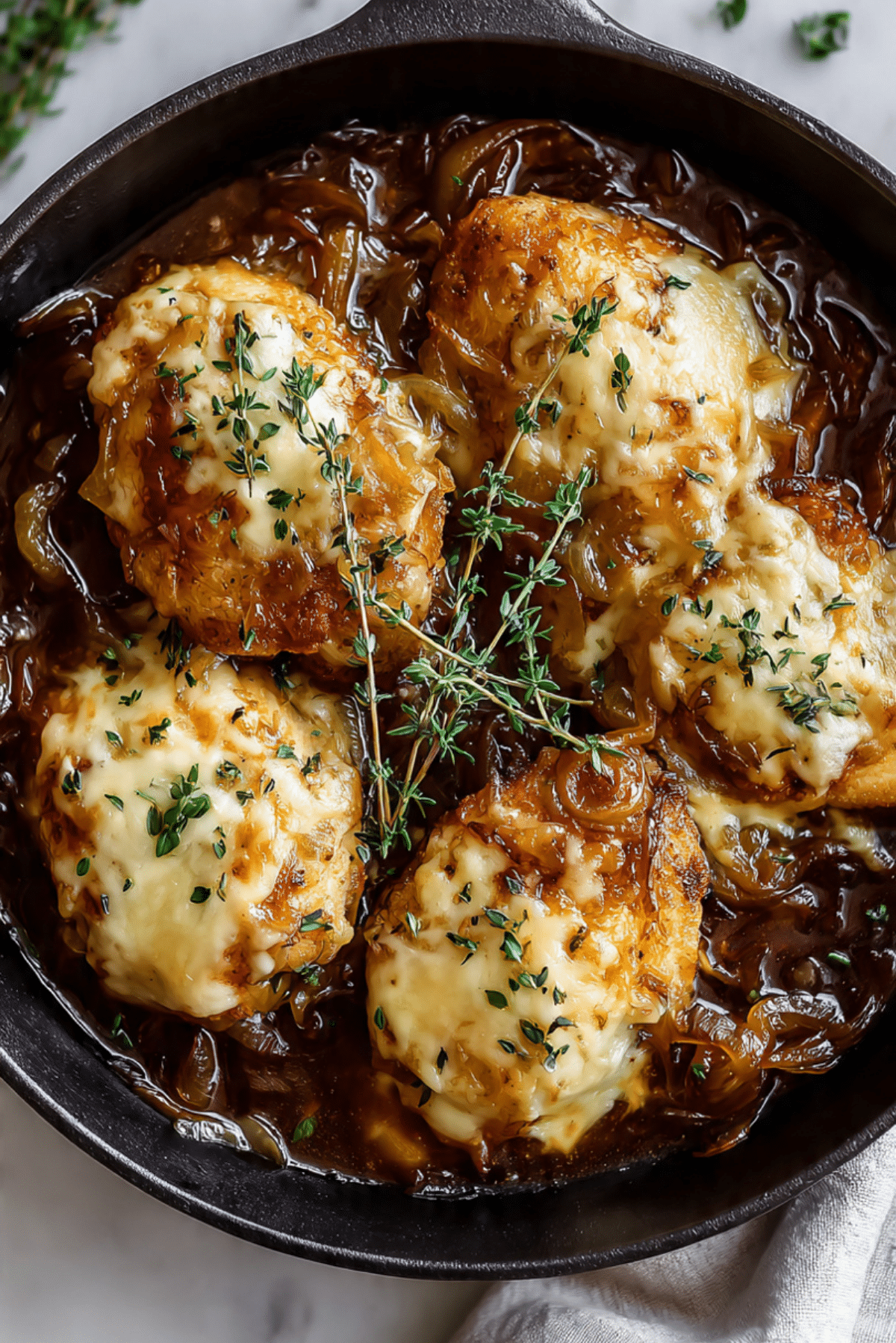 French Onion One-Pan Chicken