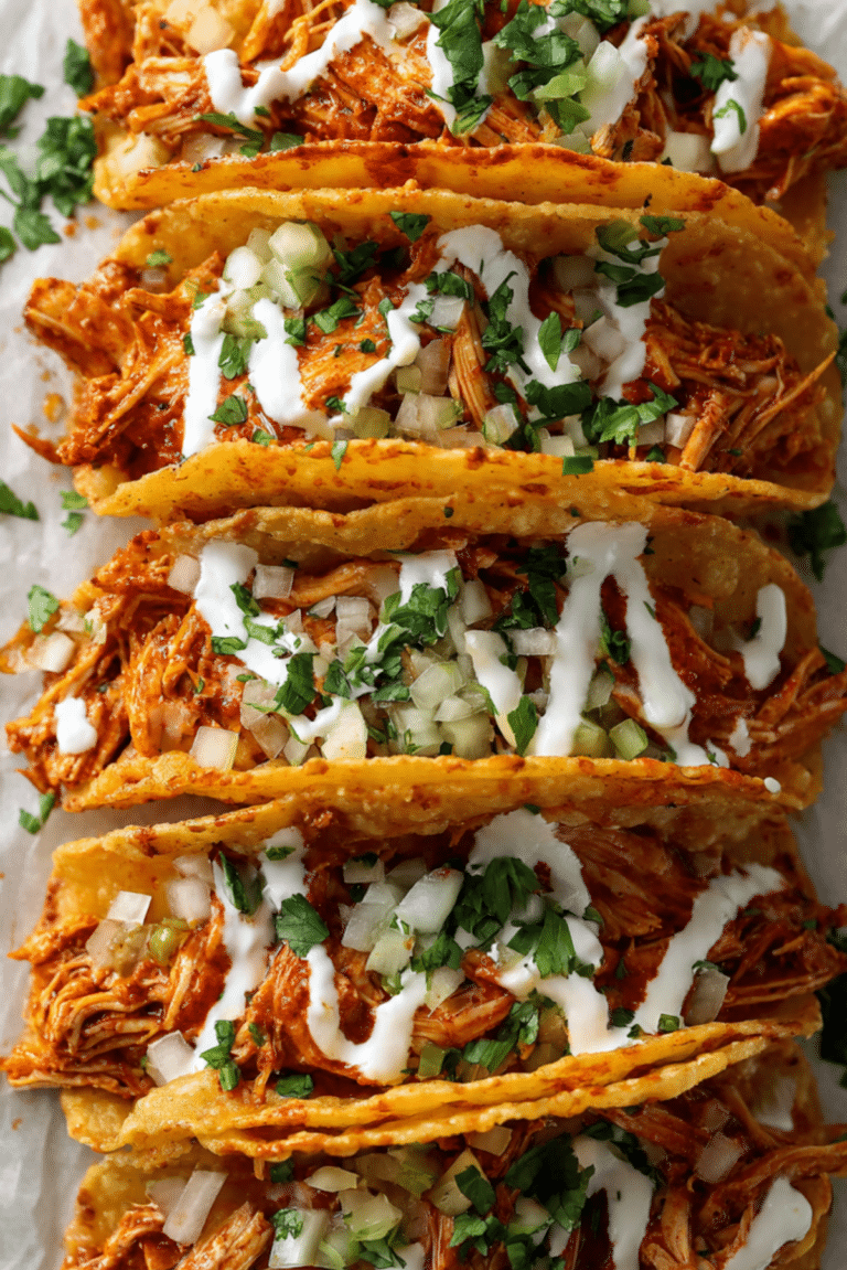 Buffalo Chicken Crispy Tacos