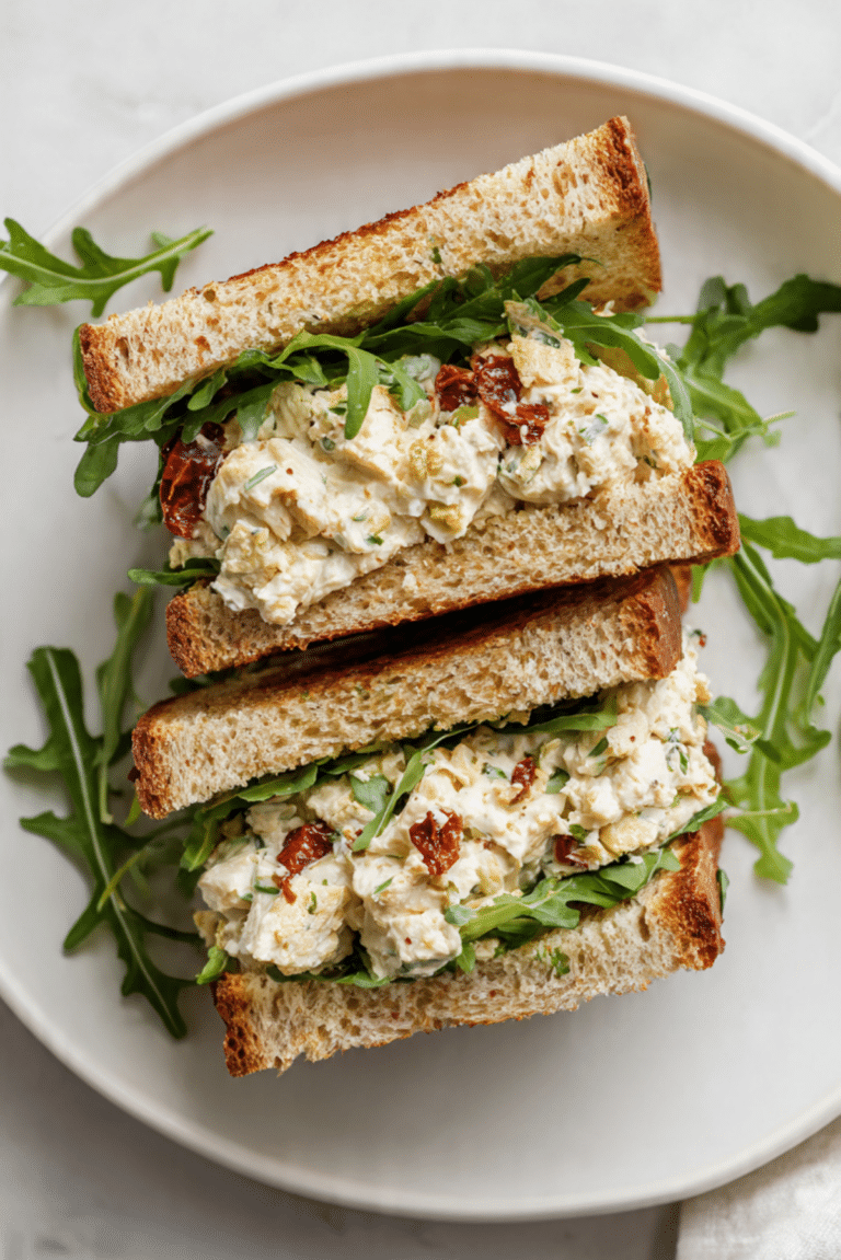 Marry Me Chicken Chopped Salad Sandwich