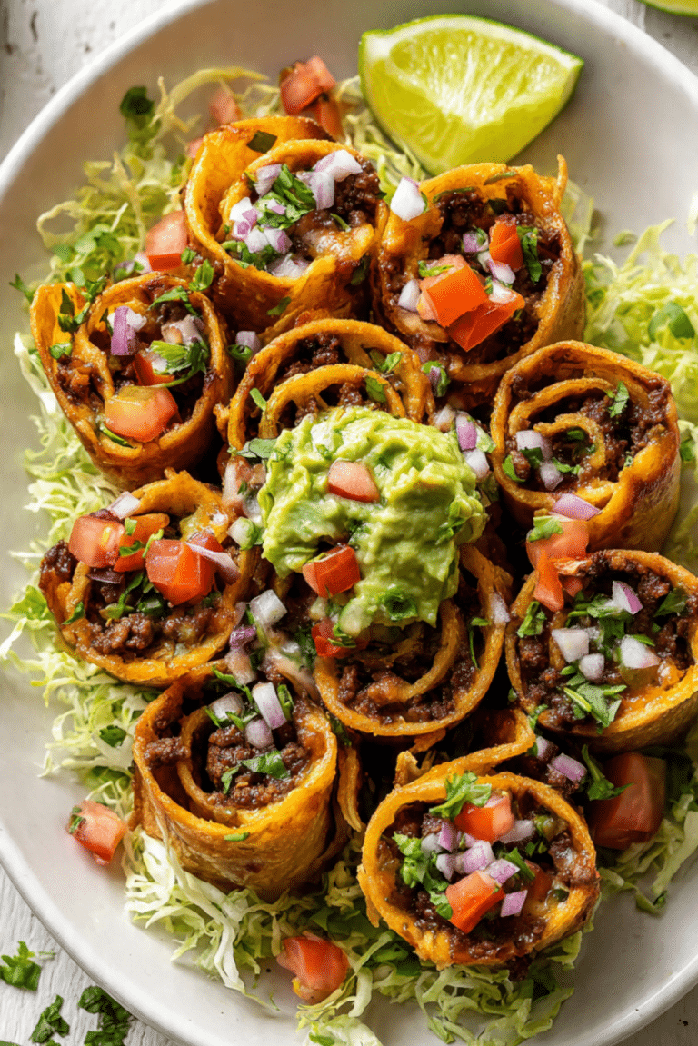 Beef and Cheese Taco Rolls