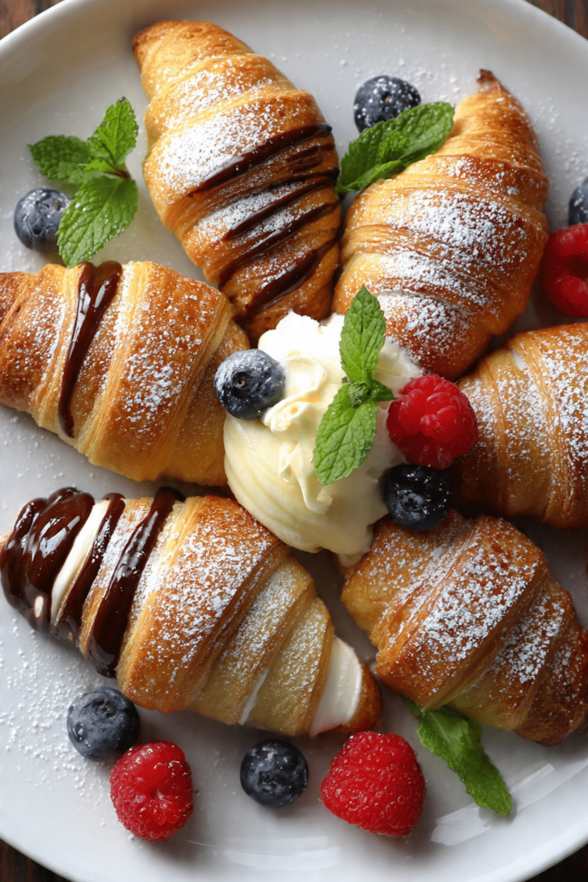 Dessert Dips with Crescent Rolls