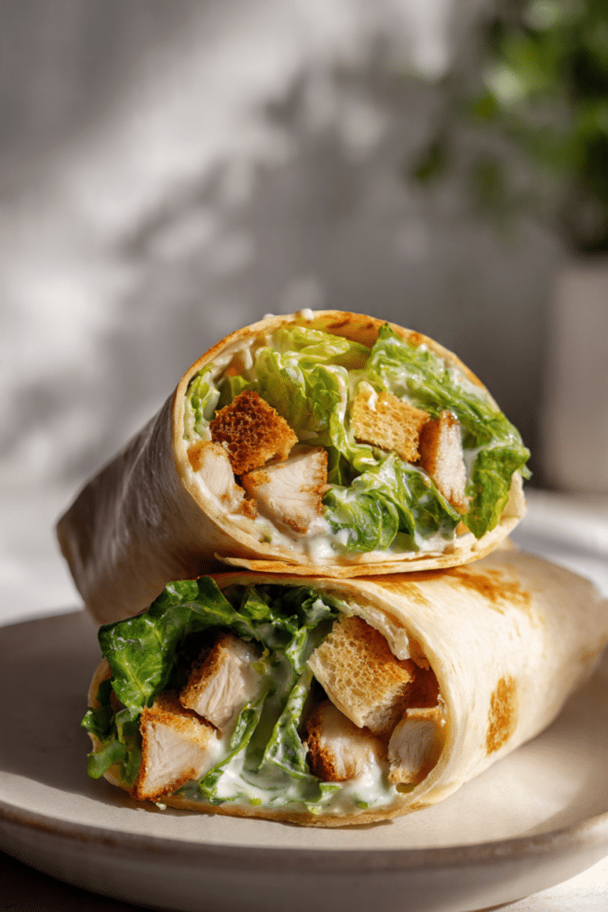 Mini Chicken Caesar Salad Crunch Wraps