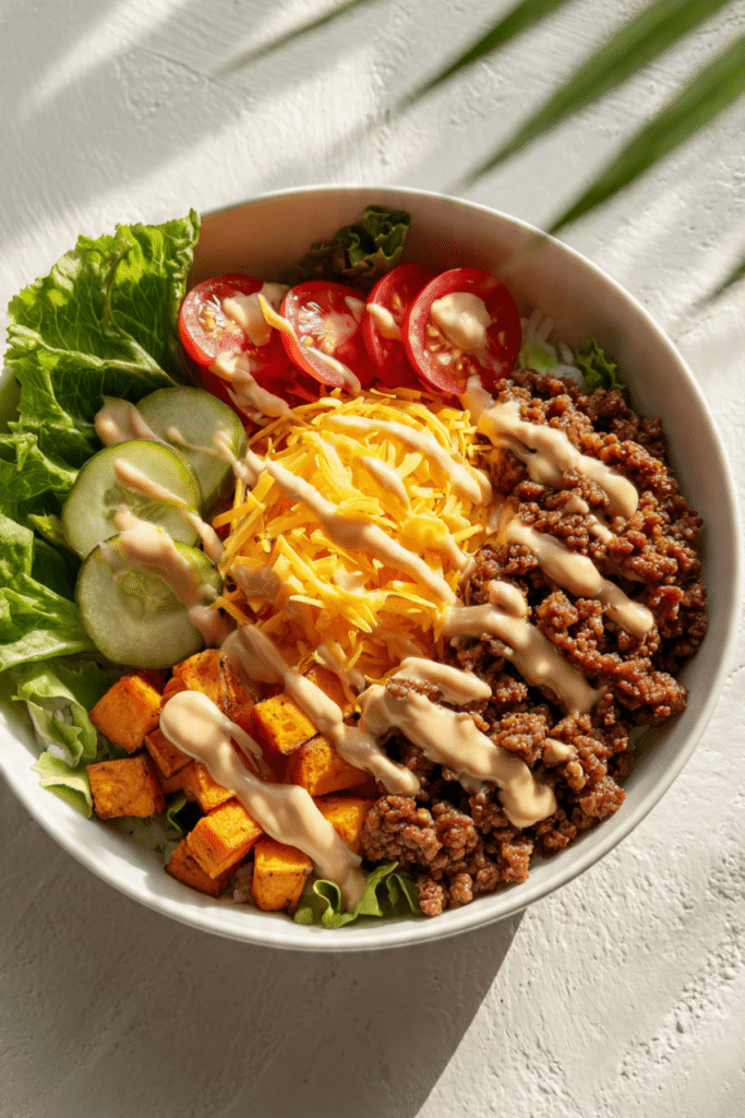 20-minute burger bowls