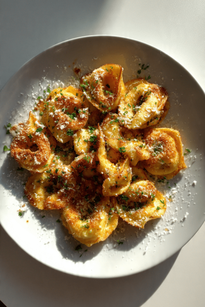 Crispy Parmesan Fried Tortellini