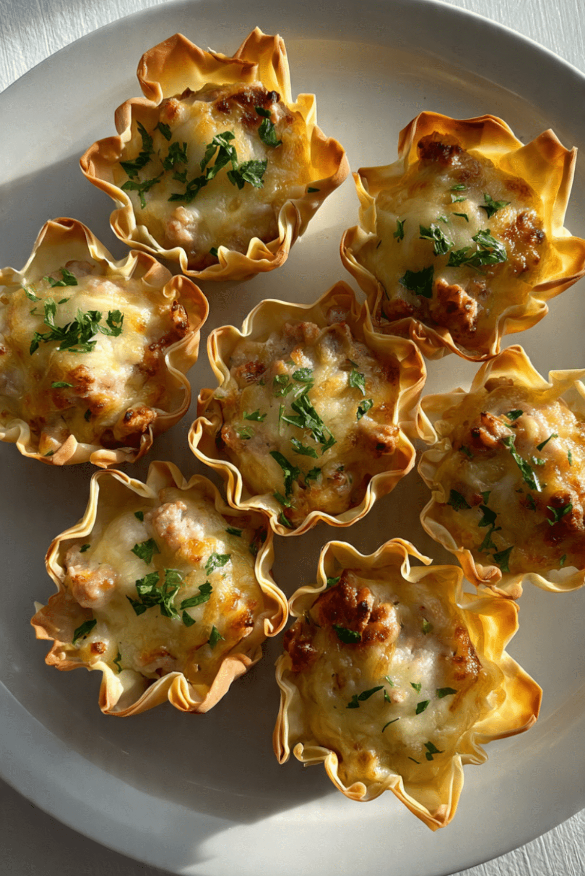 Chicken Sausage Cream Cheese Wontons