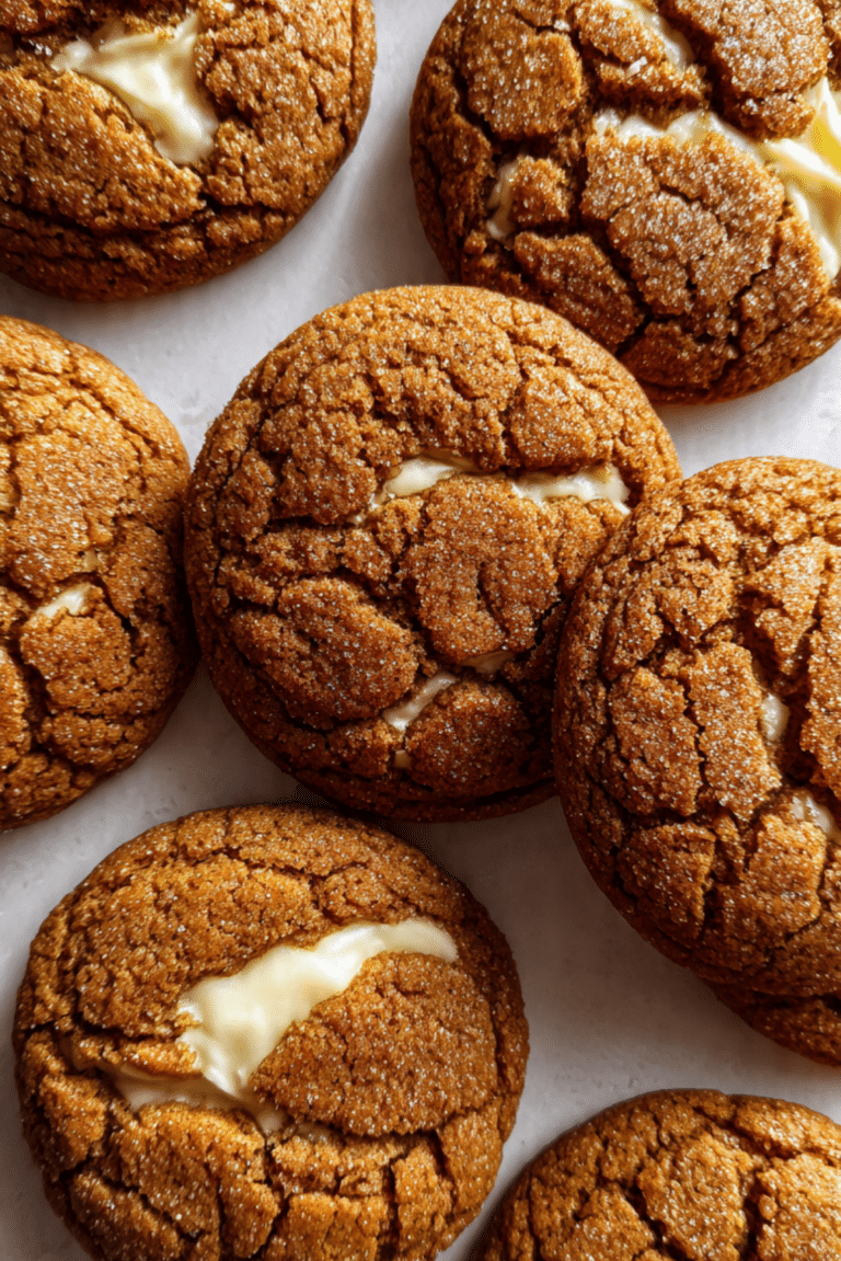 Gingerbread Cheesecake Cookies
