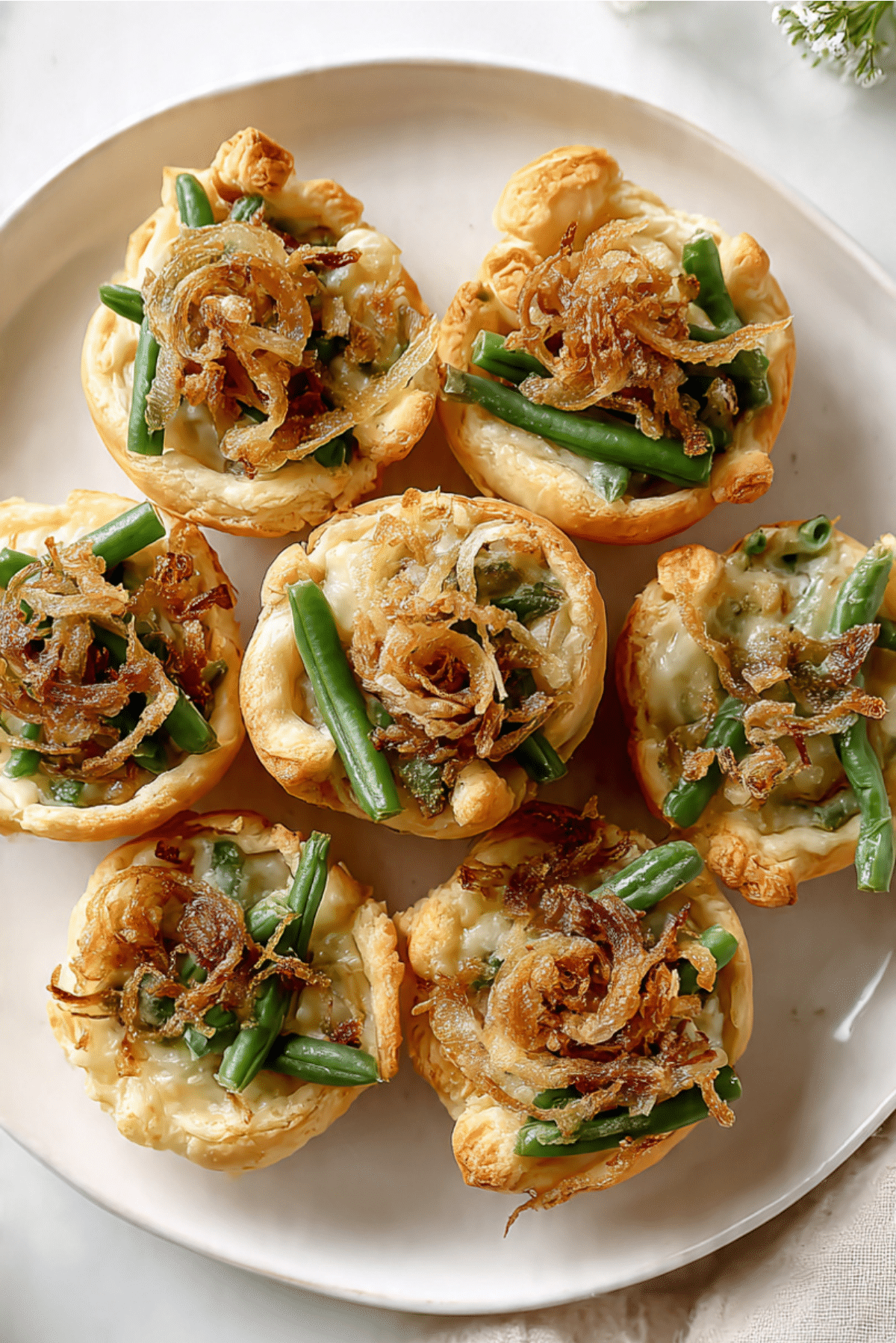 Green Bean Casserole Crescent Roll Cups