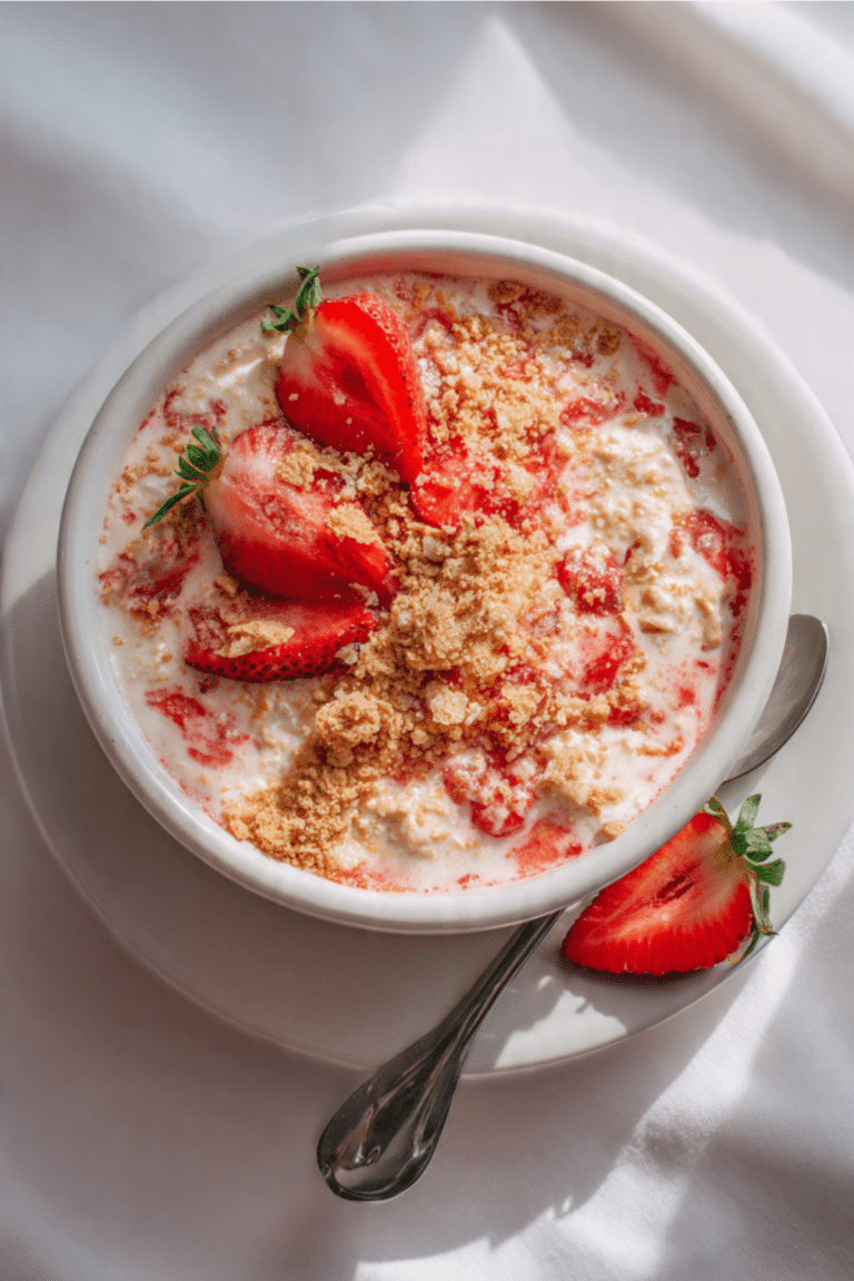 Strawberry Cheesecake Overnight Oats