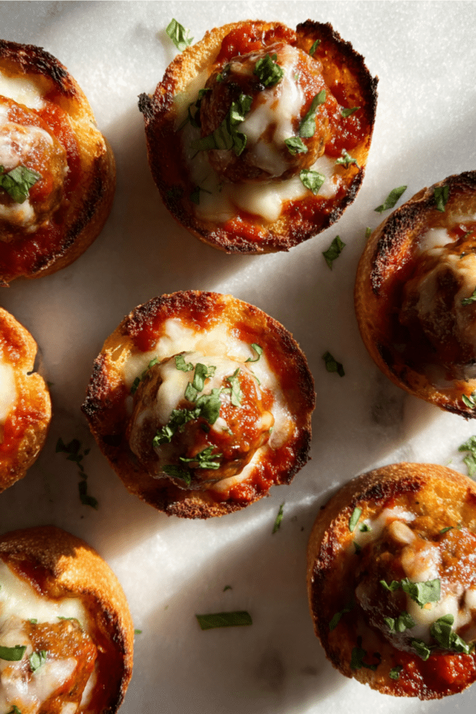 Meatball Marinara Cups