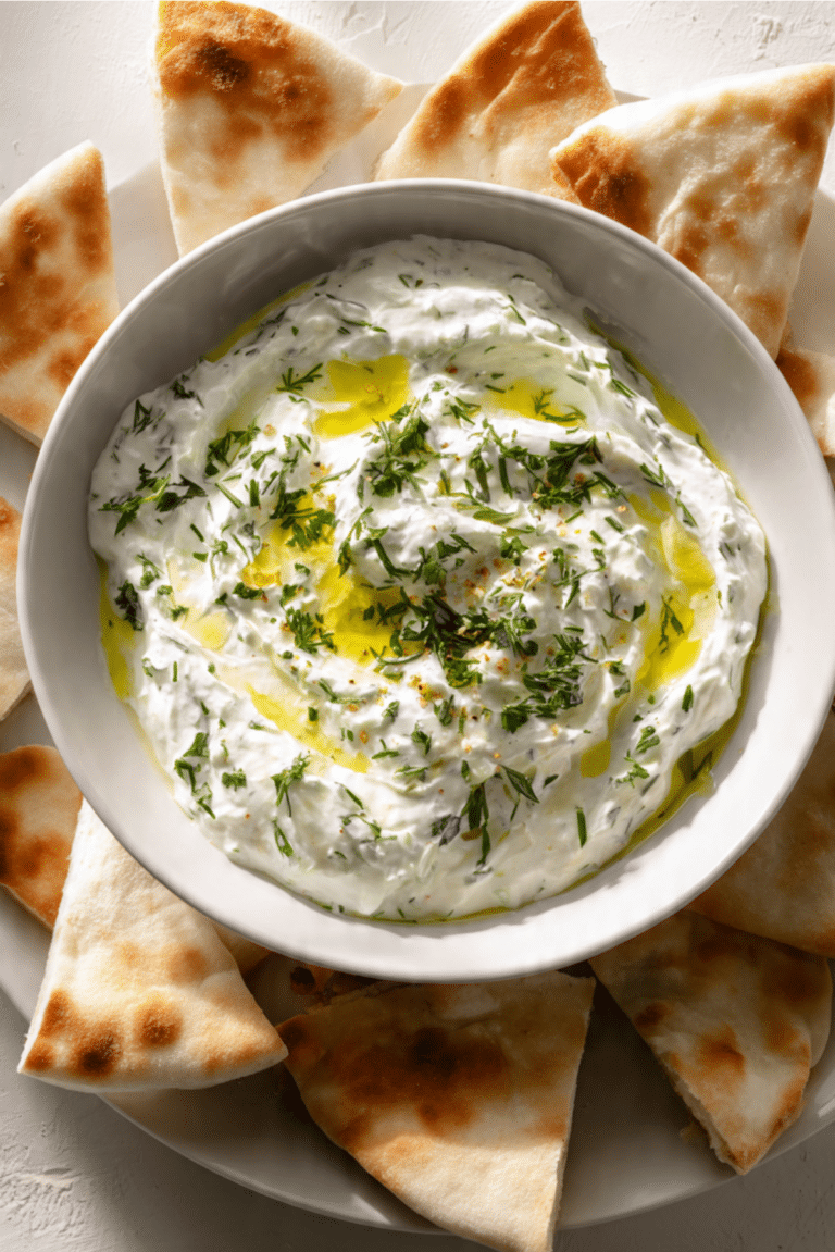 Homemade Tzatziki and Pita