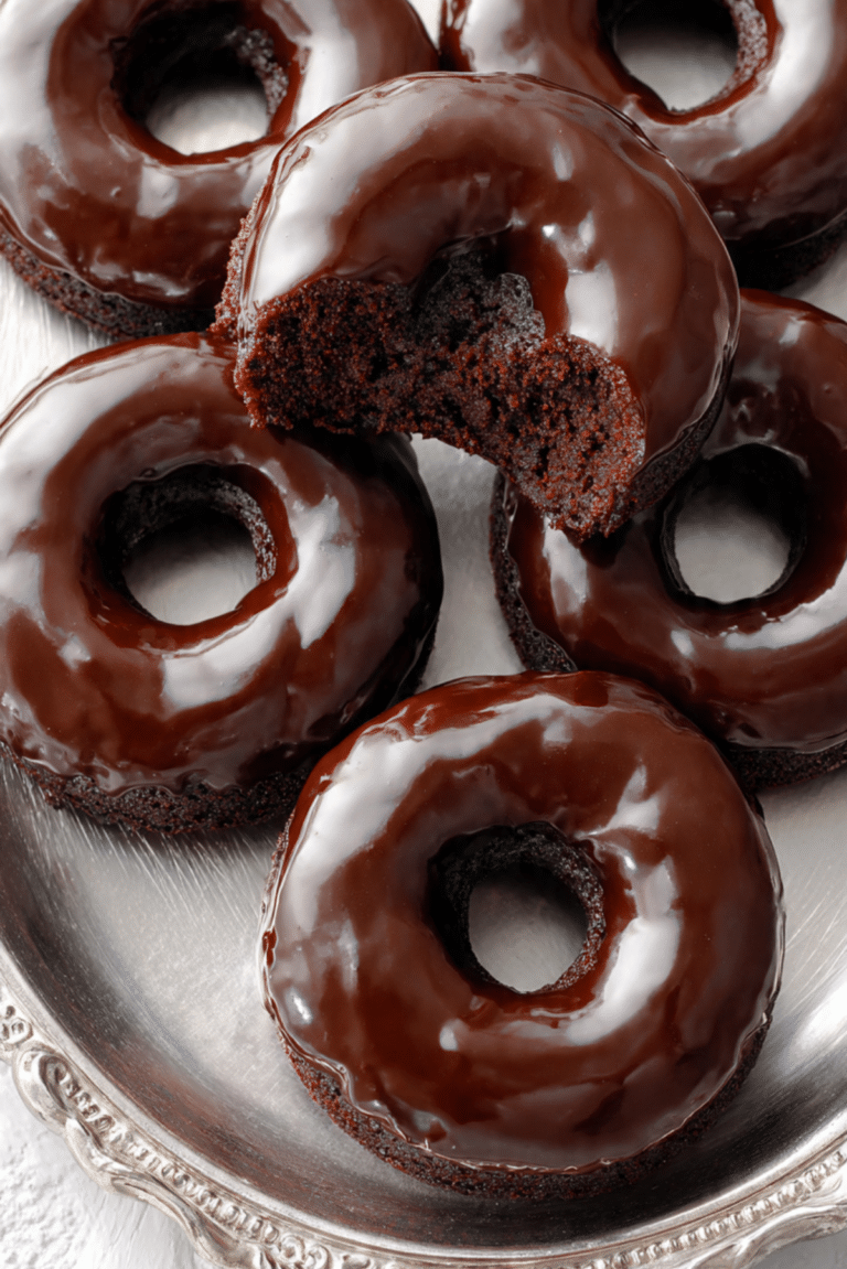 Chocolate Brownie Donut Cake