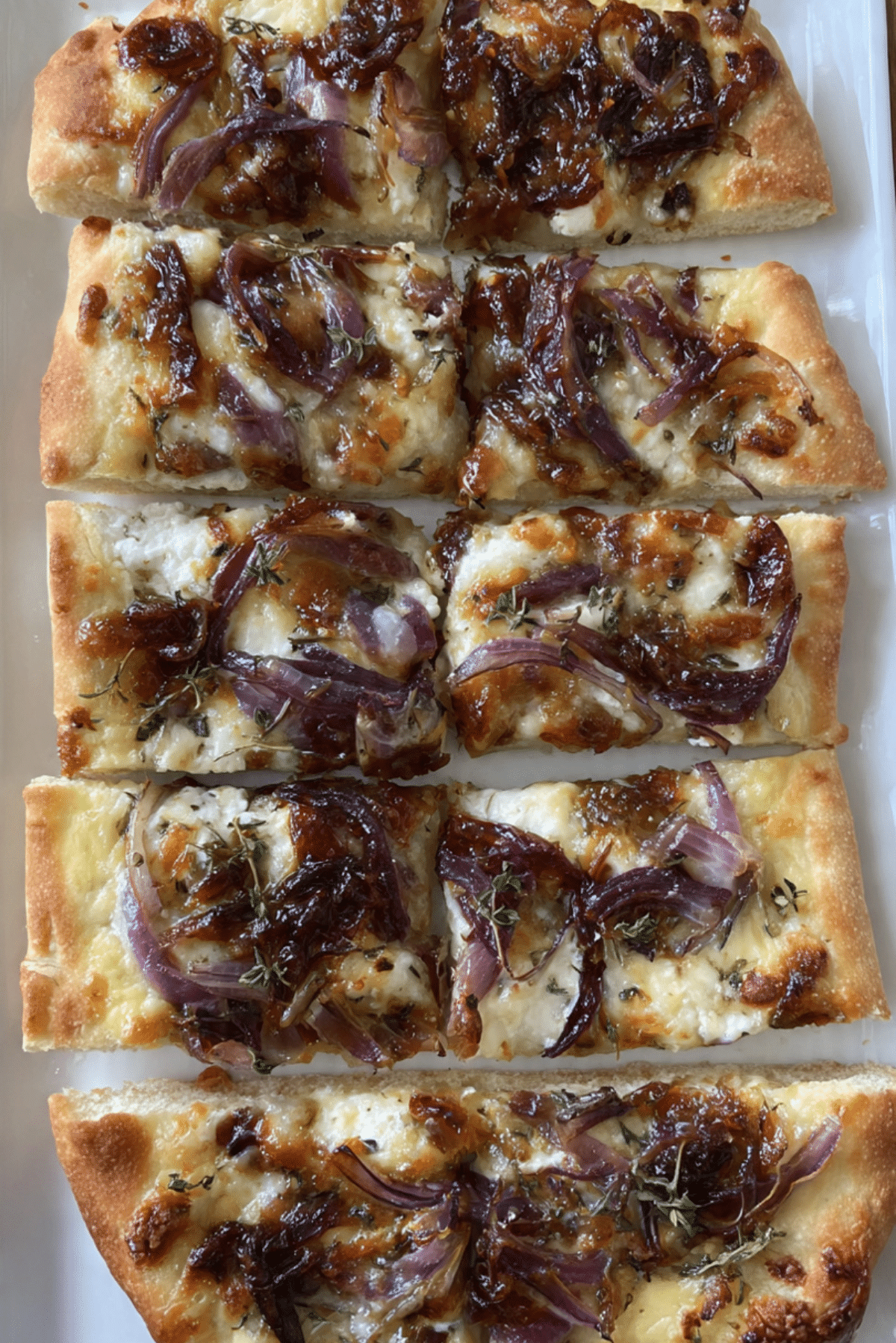 Caramelised Onion and Goats Cheese Stuffed Flatbreads
