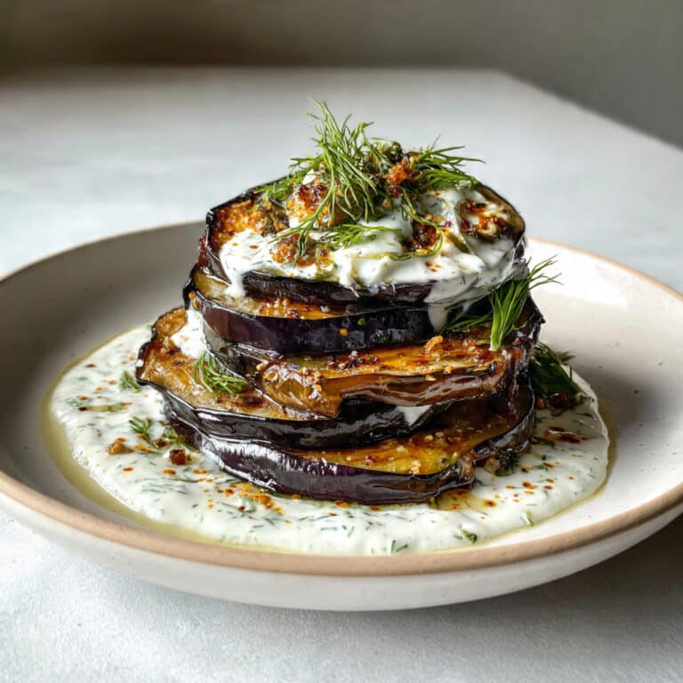 Roasted Eggplant with Tzatziki