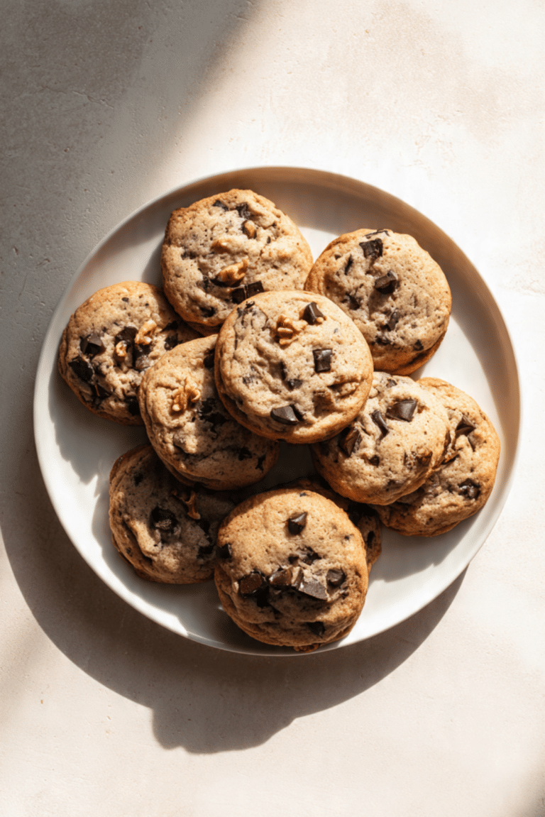 Banana Bread Choco Chip Cookies