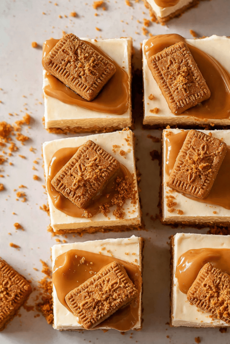 No Bake Biscoff Bars