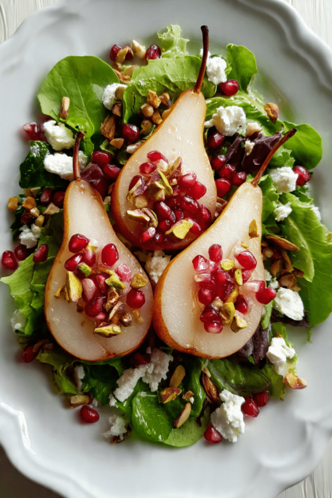 Poached Pear Salad