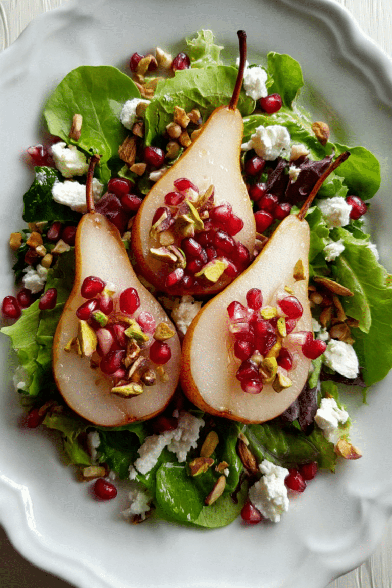 Poached Pear Salad