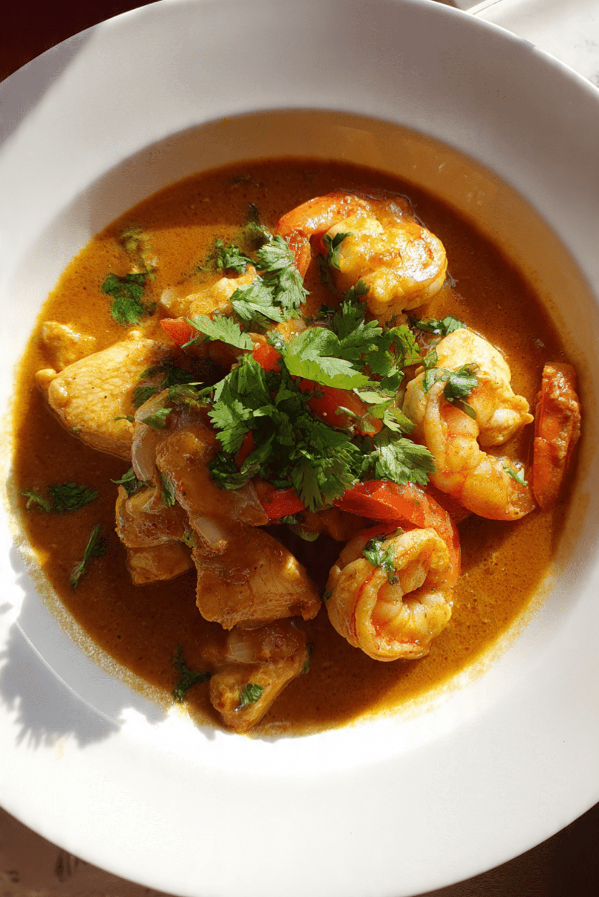 Coconut Chicken & Prawn Curry