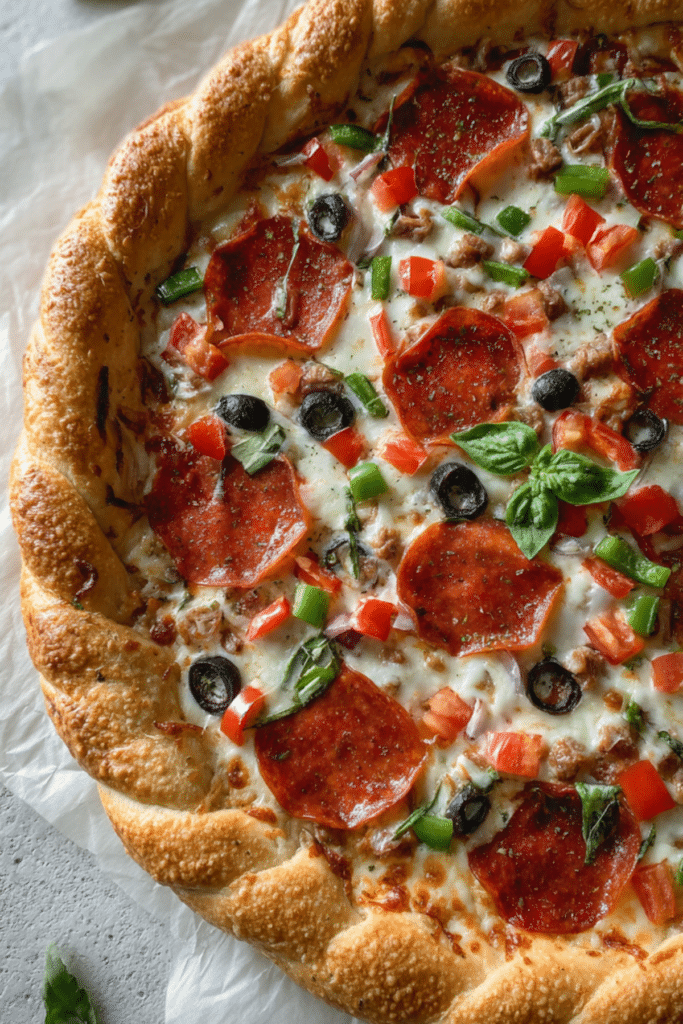 Colorado-style pizza