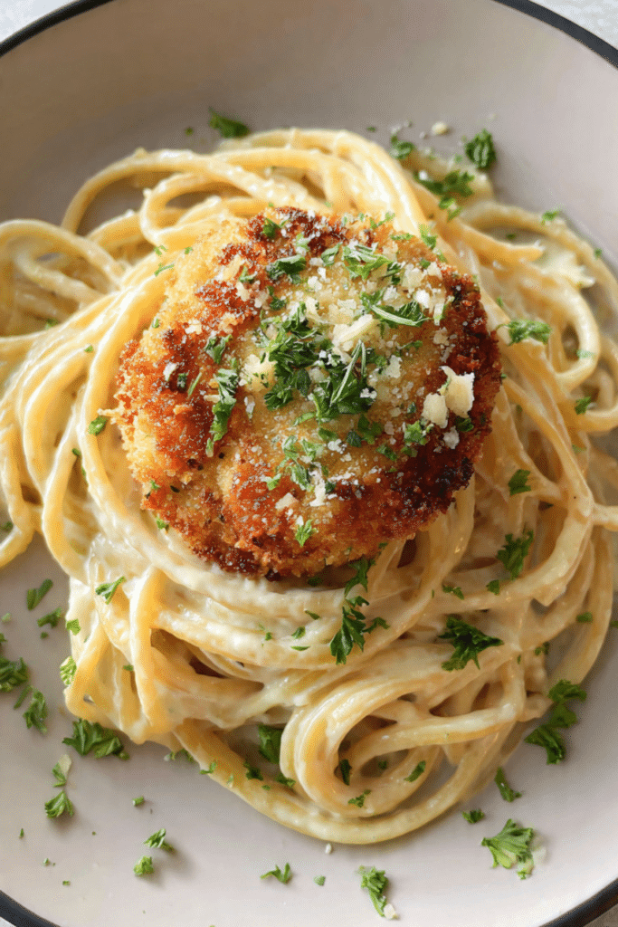 Roasted Garlic Bucatini Alfredo