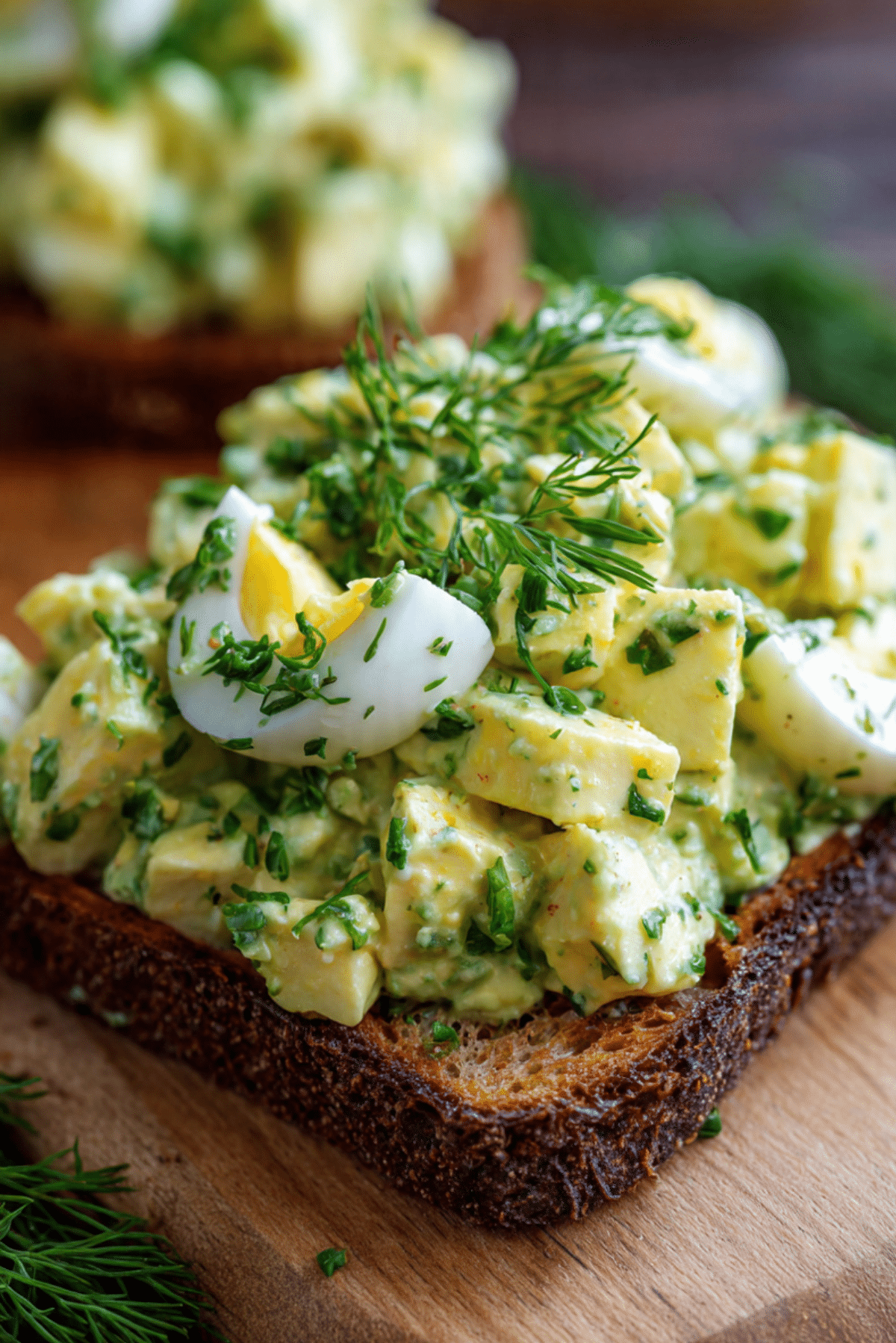 Green Goddess Egg Salad On Toast