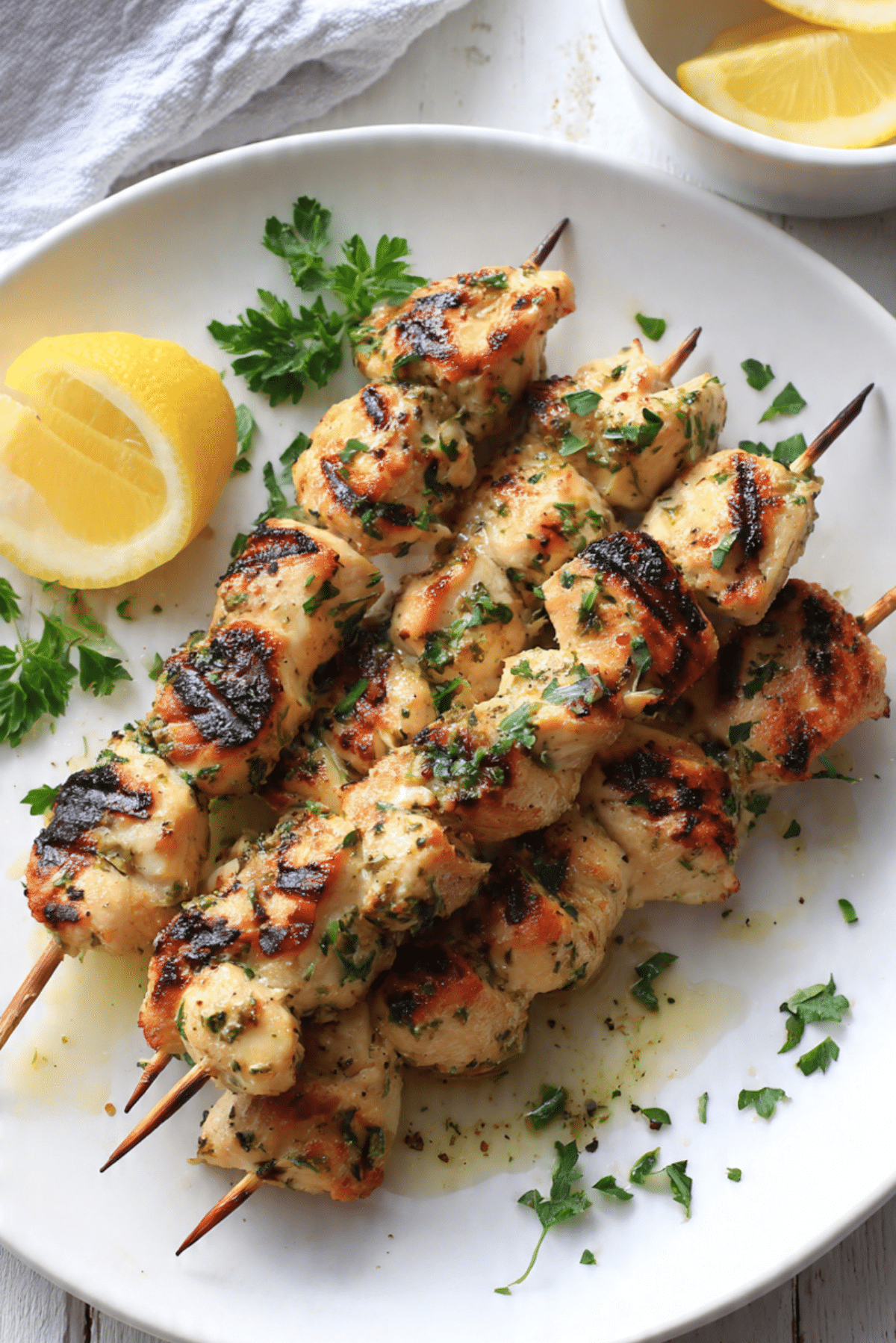 Lemon Garlic Chicken Spiedini