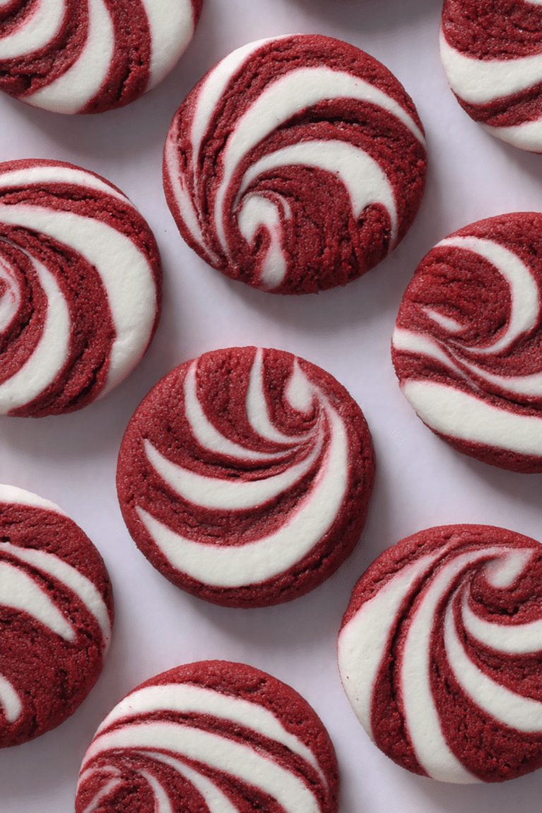 Red Velvet Marshmallow Swirl Cookies