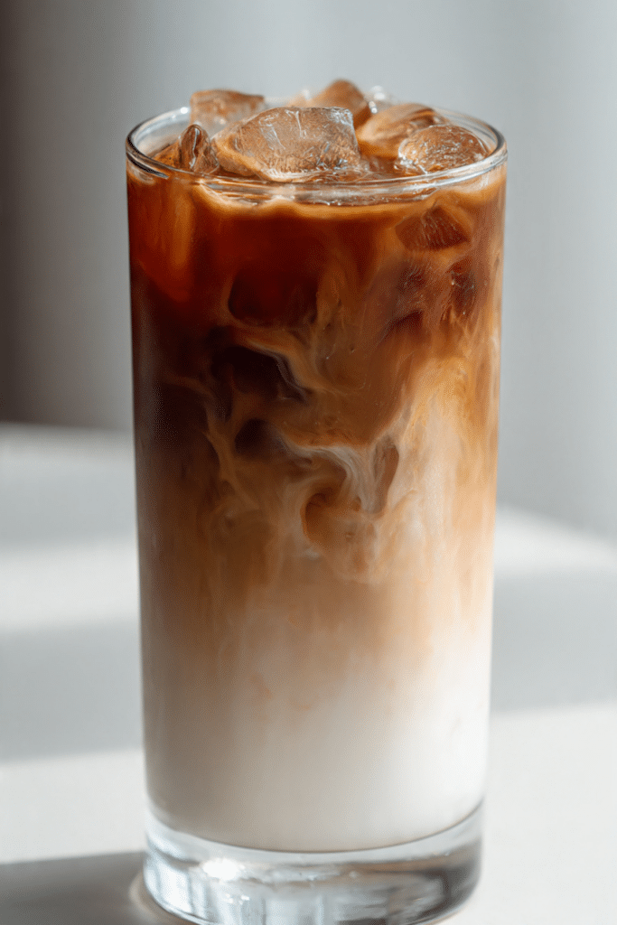 Brown sugar hazelnut iced coffee