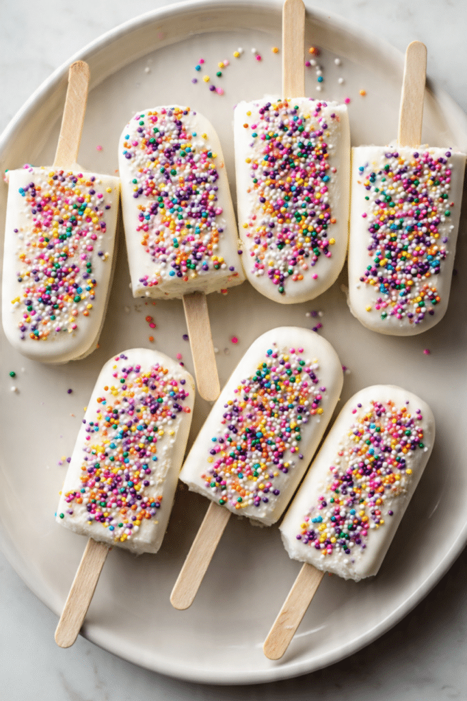 Frozen Banana Cheesecake Pops