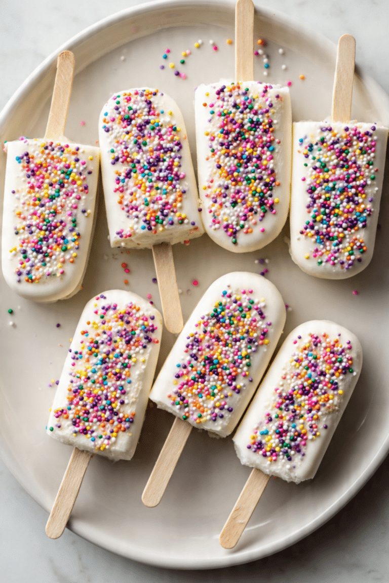 Frozen Banana Cheesecake Pops