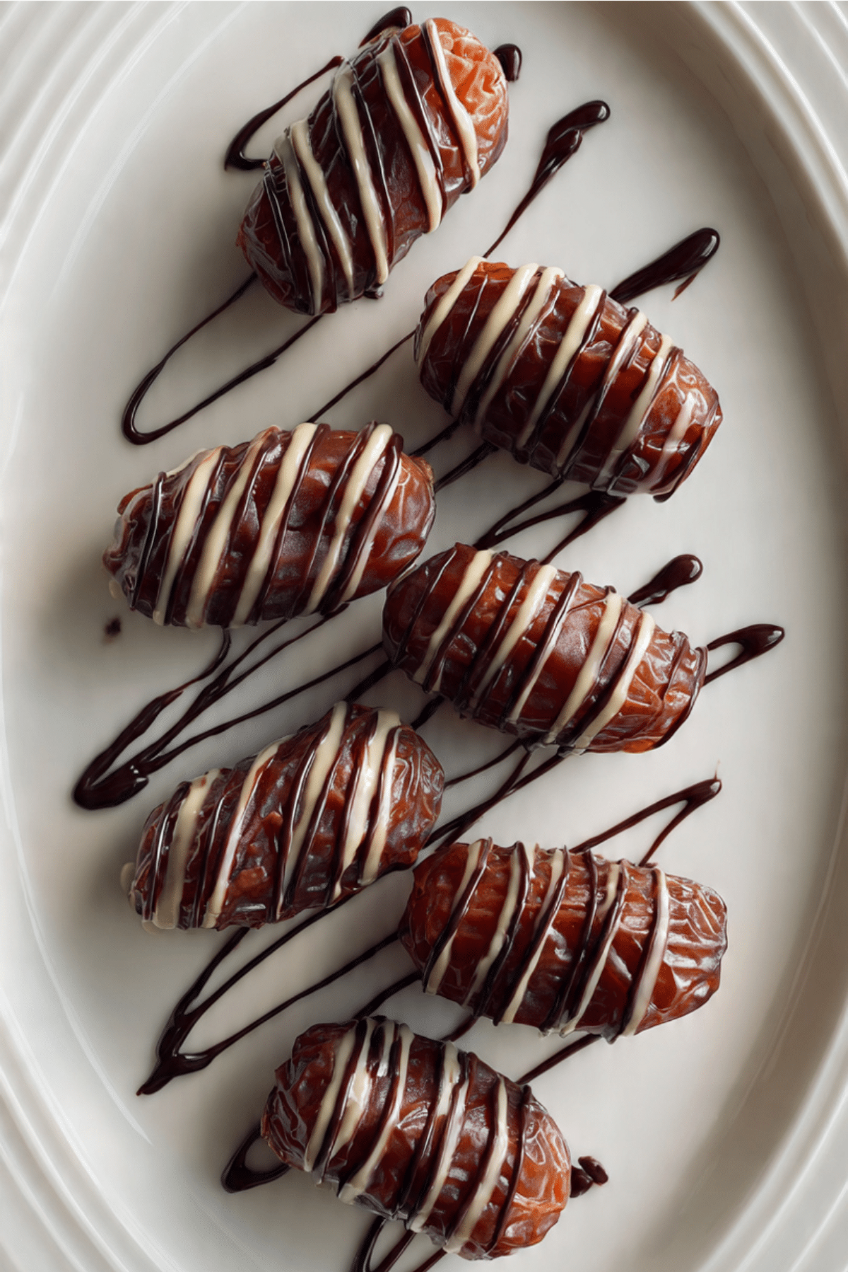 Chocolate Raspberry Cheesecake Stuffed Dates