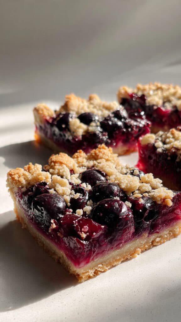 Blueberry & Cranberry Crumble Slice