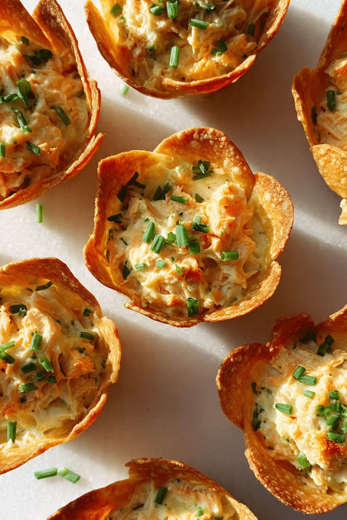 Crispy Tortilla Salmon Cups