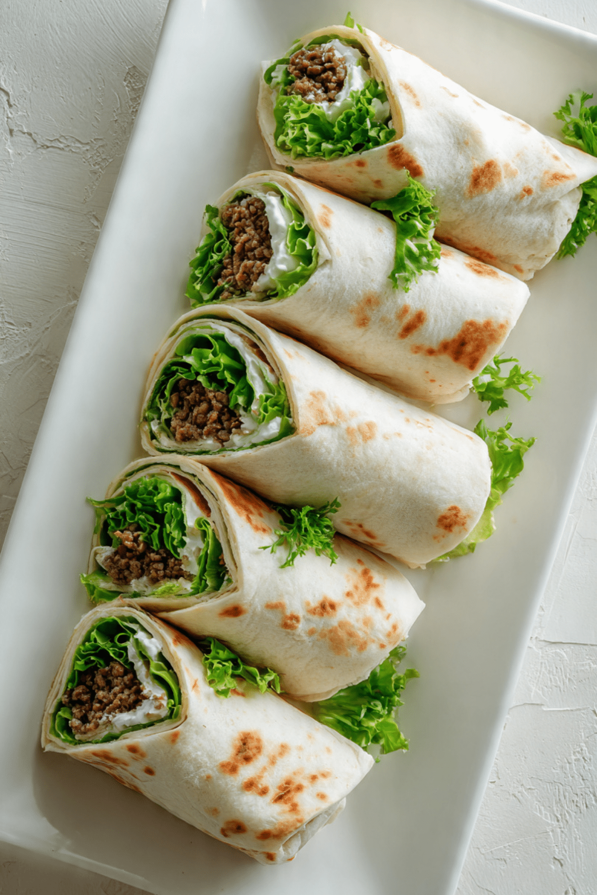 Beef Stuffed Lavash Wraps